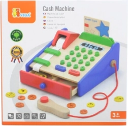 VIGA дървена каса с аксесоари и скенер Монтесори