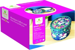 Stick & Fun oval jewelry box with mosaic gems