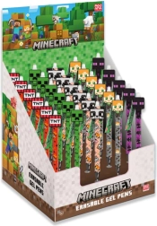 Erasable gel pen MINECRAFT 15 cm – stylish pen with eraser