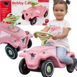 Детска кола за бутане BIG Bobby Car Classic Flower розова