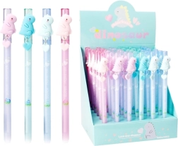 Erasable gel pen with dinosaur
