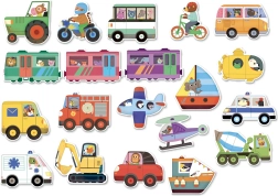 Vilac дървени магнитчета Транспорт