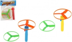 Изстрелващи перки със стартер, пластмаса, диаметър 9 см, 2 цвята