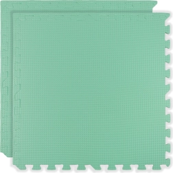 Мека пяна постелка HUMBI 120 × 60 cm, водоустойчиви големи пъзели, 2 бр., мента