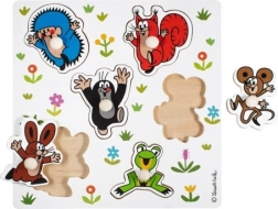 Дървен пъзел с вложки КЪРТЧЕТО – малък