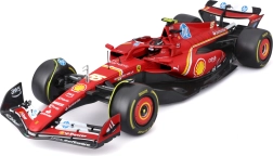Модел на болид от Формула 1 Ferrari SF-24 1:18 с пилота Карлос Сайнц от Bburago
