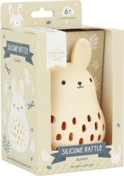A Little Lovely Company silicone bunny rattle