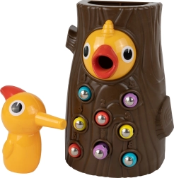 Магнитна игра за сръчност Кълвач и червейчета