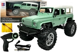 RC офроуд кола LAND ROVER DEFENDER D110 1:14 зелена 2.4G