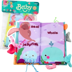 Soft sensory book Sea animals with crinkly pages and squeaker