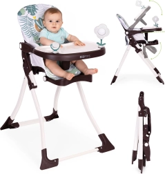 Сгъваемо столче за хранене с играчки ECOTOYS