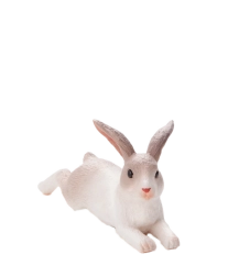 MOJO Lying Rabbit – realistic plastic figurine
