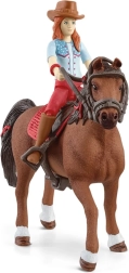 Schleich Horse Club ездачен комплект Hannah и Cayenne с подвижна фигурка