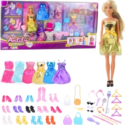 Голям моден комплект Anlily Кукла Рокли и Аксесоари 65 бр.
