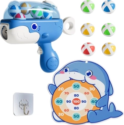 Balloon Gun with Velcro and Target Blue Whale