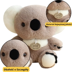 Плюшена играчка коала, сива, 23 см