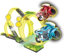 Spin and Build Deluxe Track with Two Motorcycles