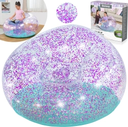 Надуваема блестяща пуфа BESTWAY Glitter Dream 112 × 114 × 66 см