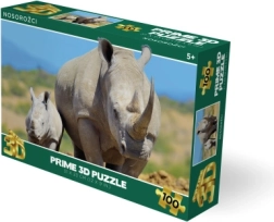 3D пъзел носорози 100 части