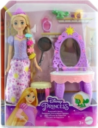 Disney Princess Рапунцел със стилни аксесоари – игрови комплект с кукла и приятеля Паскал