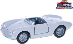 Welly Porsche 550 Spyder silver metal car model 12 cm