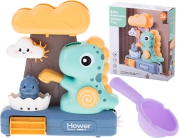 Детска играчка за къпане с динозаври и водно колелце