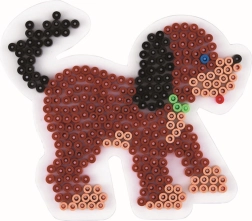 Dog-shaped pegboard for fuse beads