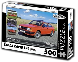 Puzzle RETRO-CARS Škoda Rapid 130 (1986) – 500 pieces