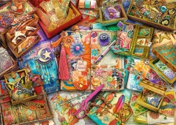 Пъзел TREFL Premium Plus Tea Time: Scrapbooking 1000 части