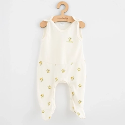 Organic Cotton Baby Footed Romper New Baby Olives, size 68 (4–6 months)