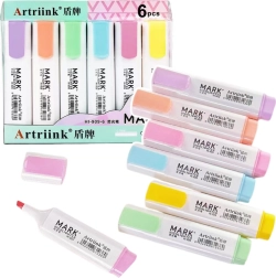 Пастелни училищни маркери 6 бр.