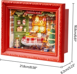 Rolife дървен 3D пъзел „Бъднивечерна вечеря“ с LED, 125 части