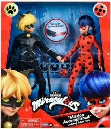 Miraculous фигурки Калинката и Черният котарак с аксесоари