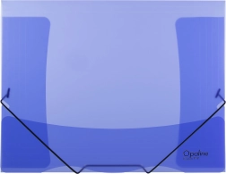 Папка с ластик Opaline синя A4