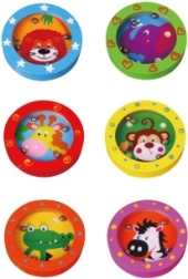 VIGA дървен лабиринт с животни – джобна балансираща игра