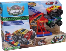 Каскадьорска писта за monster truck с 2 метални коли