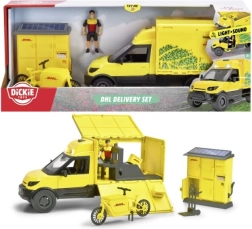 DHL градски комплект с товарен автомобил 25 см от Dickie Toys