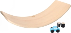 Balancing board with toy car and attached road