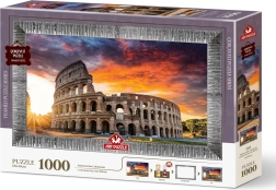 Sunset over the Colosseum Puzzle with Glue and Frame 1000 pieces