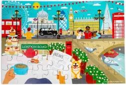 Bigjigs Toys дървен пъзел Лондон