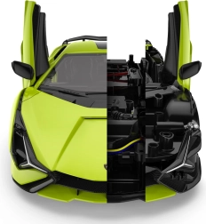 Lamborghini Sian зелен модел 1:18 от Rastar - дистанционно управлявана кола с бодикит