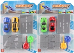 Set of Launcher Cars with Ramp and Breakable Wall