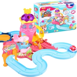 Интерактивен игрален комплект с хамстер – забавна писта с фаст фууд парк