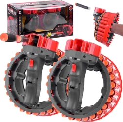 Електрически пянови бластери GROWLER – комплект 2 бр. с акумулатори и стрели с вендузи