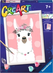 CreArt рисуване по номера – лама, без драма 18 × 24 см