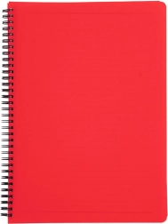 Спирален блок A4 Classic червен