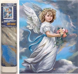 Диамантено рисуване херувим 30 × 40 см