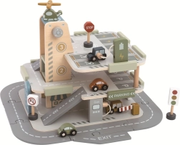 Дървен гараж с писта 2Kids Toys