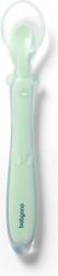 BABYONO Silicone Baby Spoon, mint, from 6 months