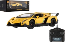 RC кола Lamborghini 1:24 със светлини 2,4 GHz, жълта